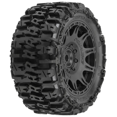 Proline Trencher 5.7 tires + Raid 24mm black rims (x2) 10240-10