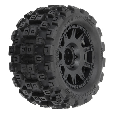 Proline Renkaat  Badlands MX + Raid Black 1.85" vanteet (x4) Granite Grom PRO1024110