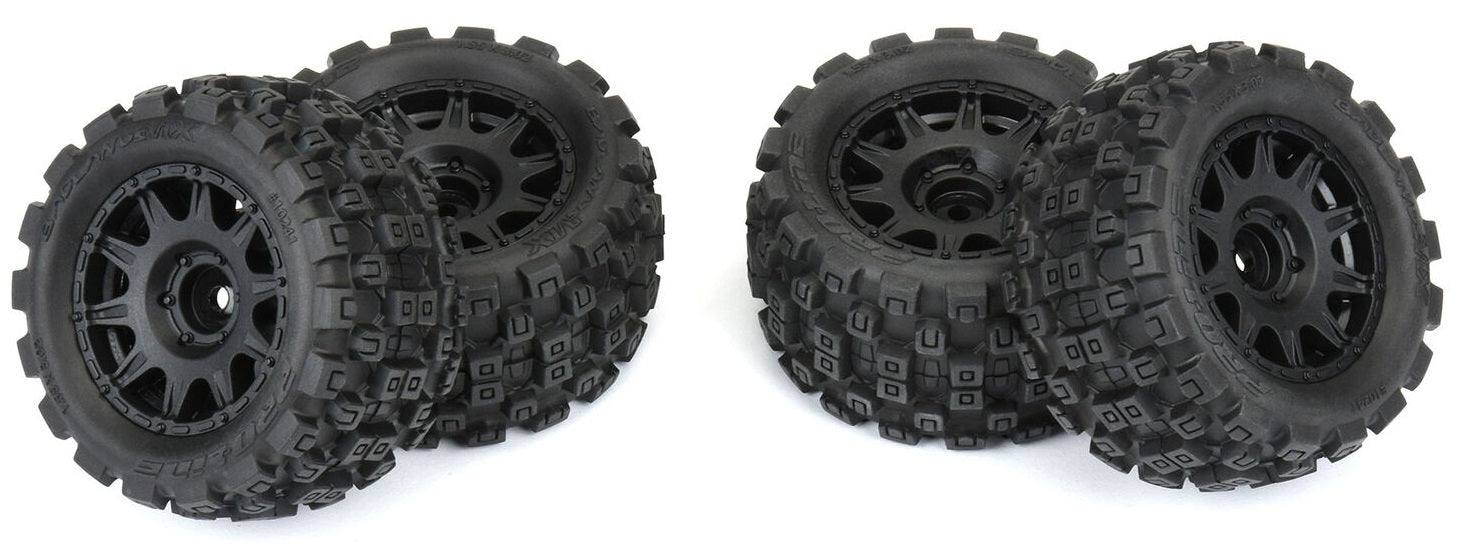 Proline Pneumatici  Badlands MX + Raid Black 1.85" (x4) Granite Grom PRO1024110