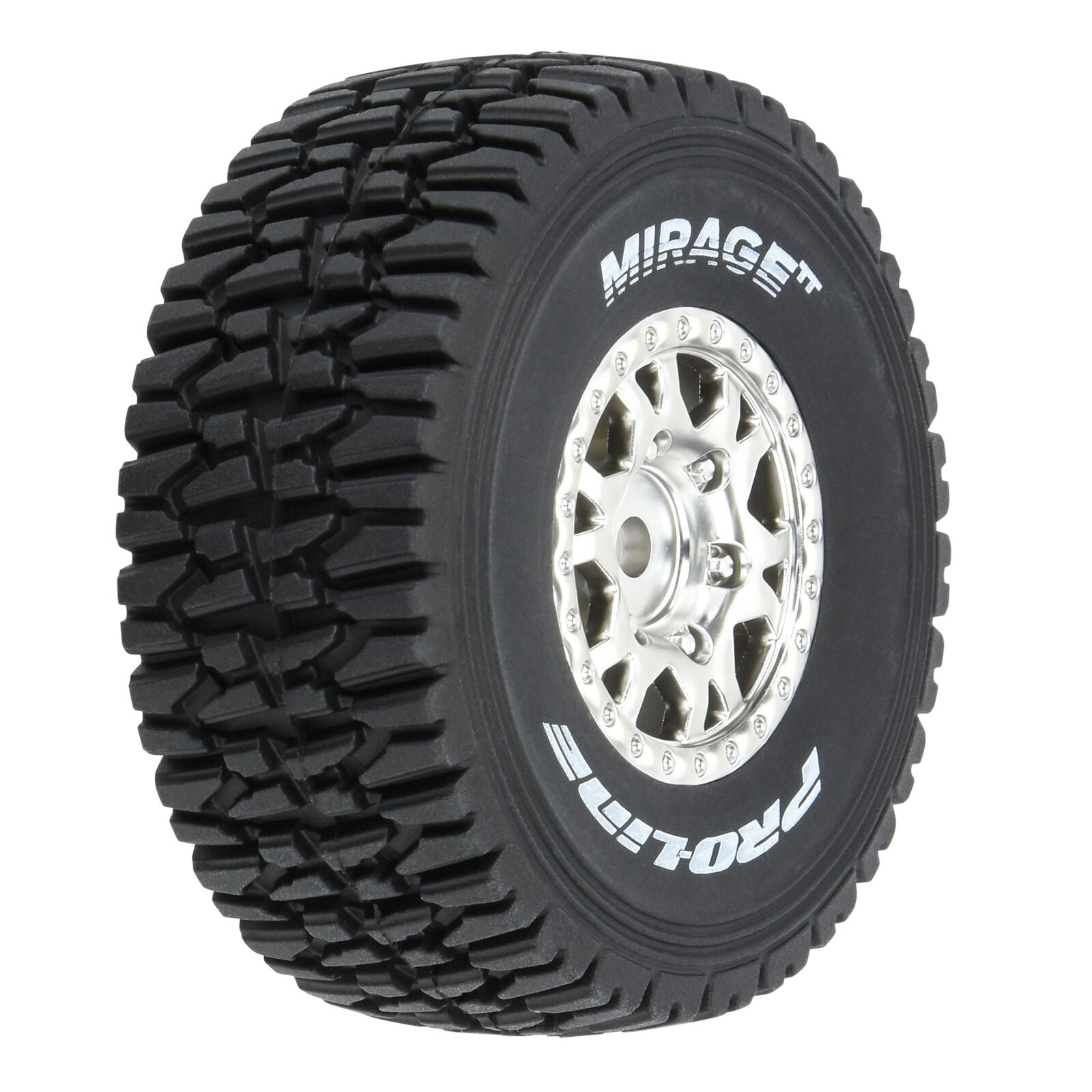 Proline Mirage TT MTD 12mm Silver tires Impulse (x4) Granite Grom PRO1025310