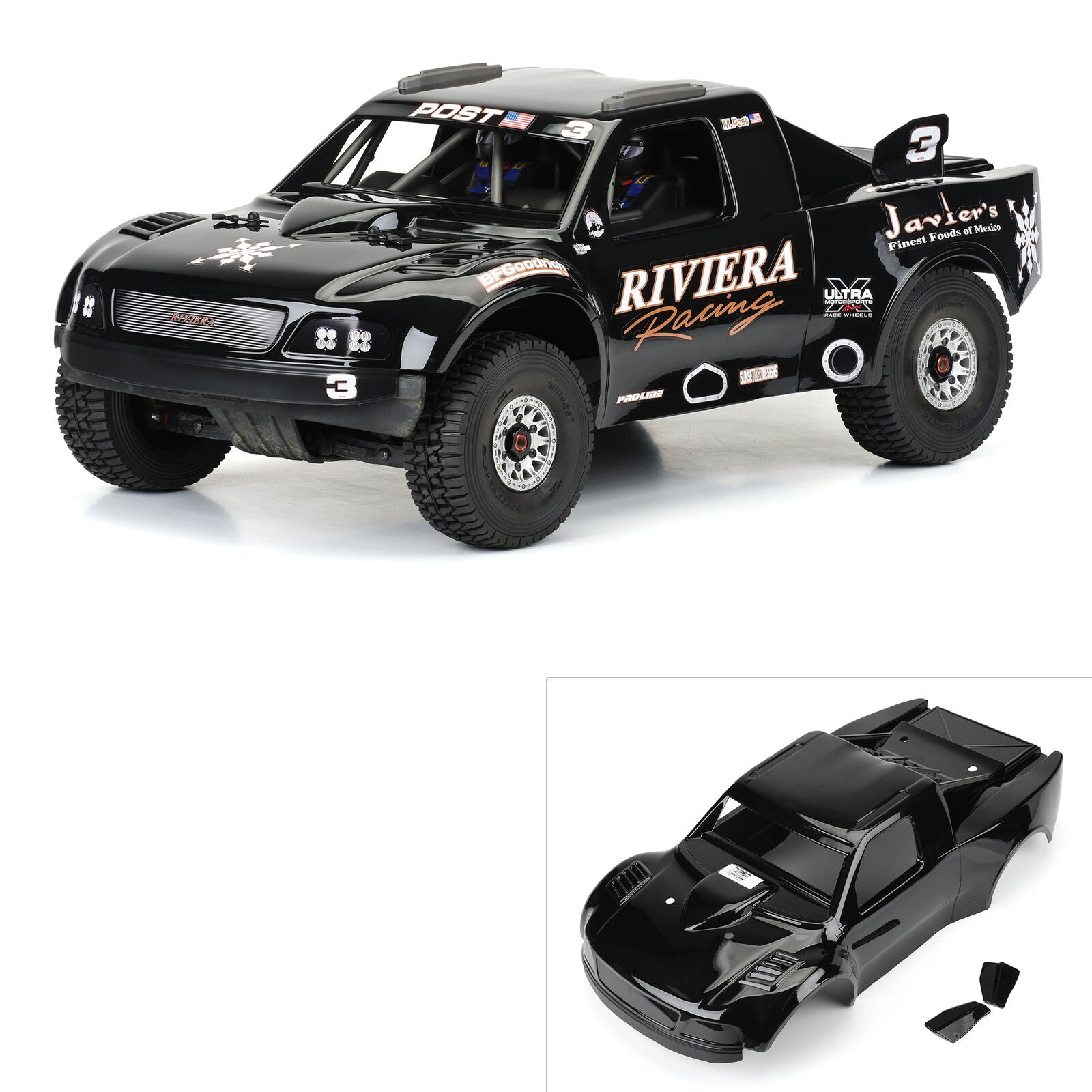 Proline Carrozzeria Ford F-150 Trophy Truck Nero Riviera Mojave PRO361818