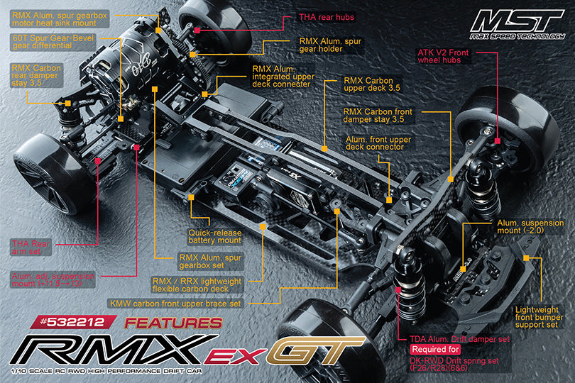 MST RMX EX GT RWD Drift KIT 532212