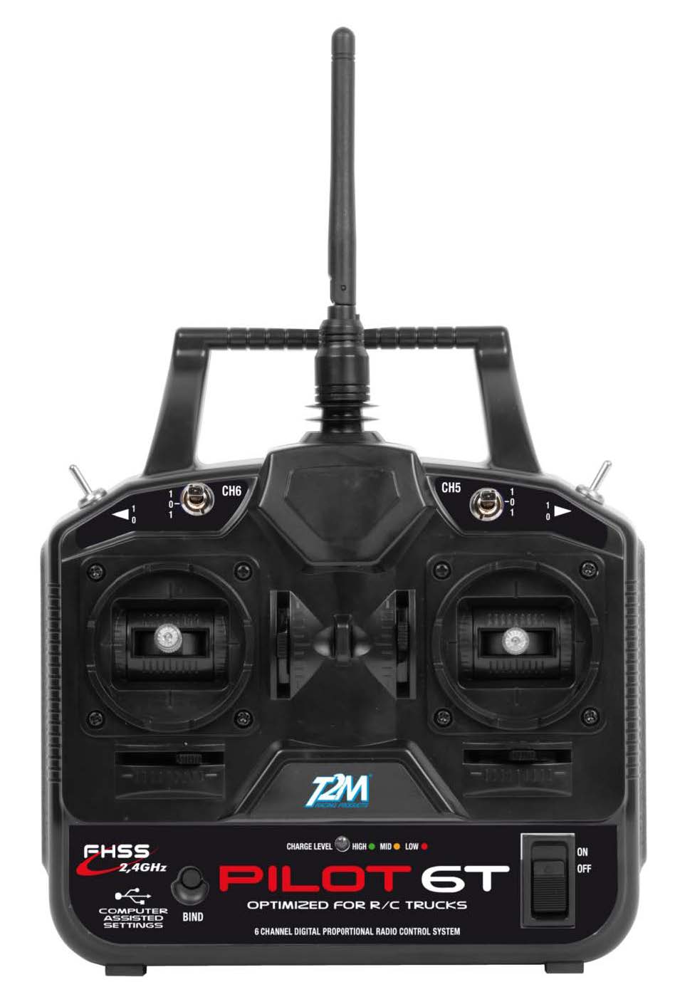 T2M Rádio Piloto 6T 2.4GHz T3425