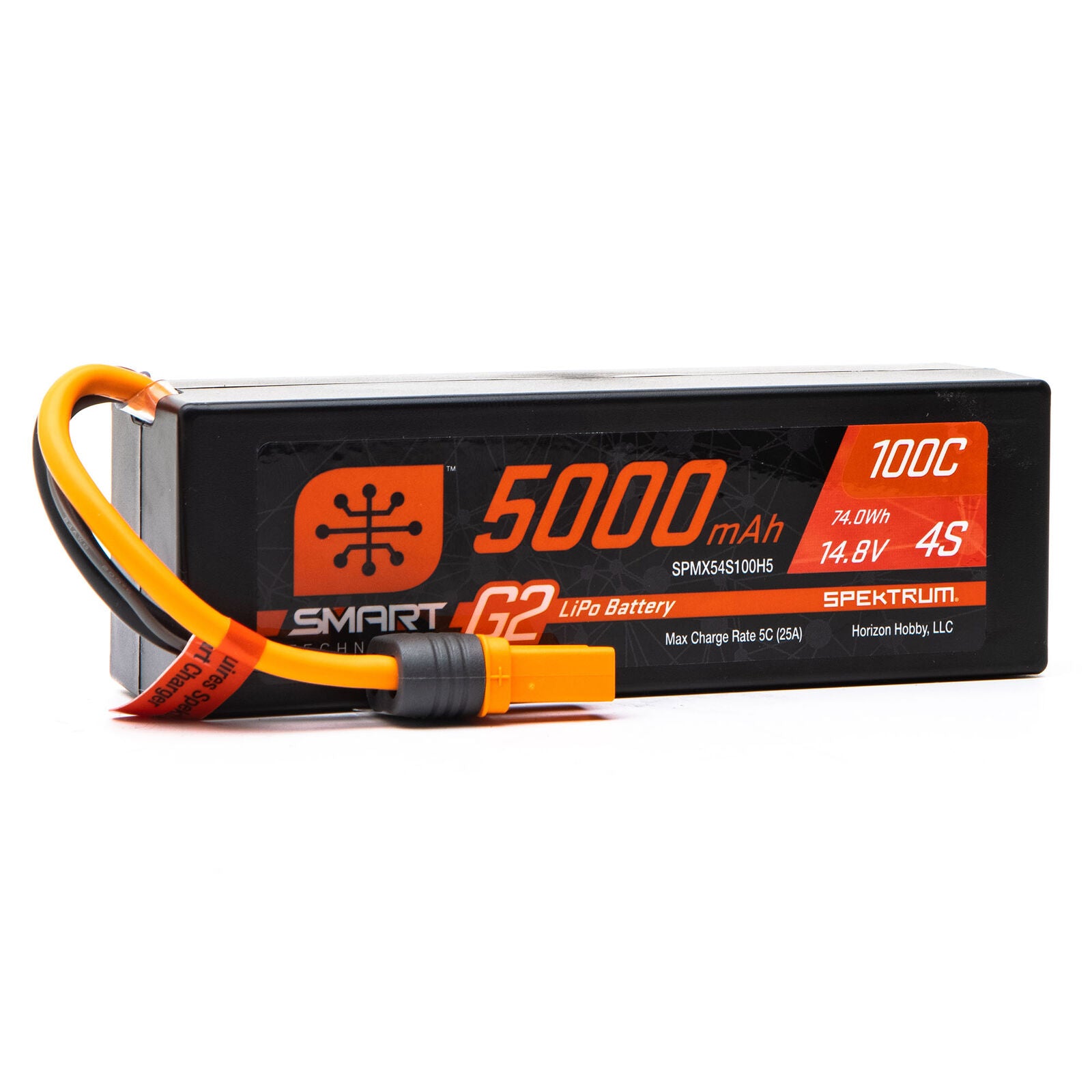 Spektrum Accu lipo Smart G2 4S 14.8v 5000mah 100C Custodia rigida IC5