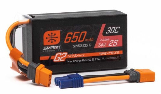 Spektrum Bateria lipo 7.4V 650mAh 2S 30C IC2 SPMX652SH2