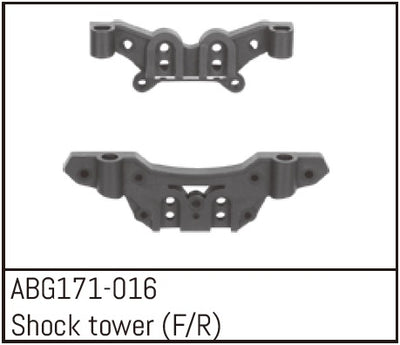 Absima Supports Amortisseurs Avant et Arrière (2Pcs) 1/14 ABG171-016