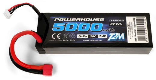 T2M Accu Li-po 7,4V 2S 5000mAH 50C T1350002C