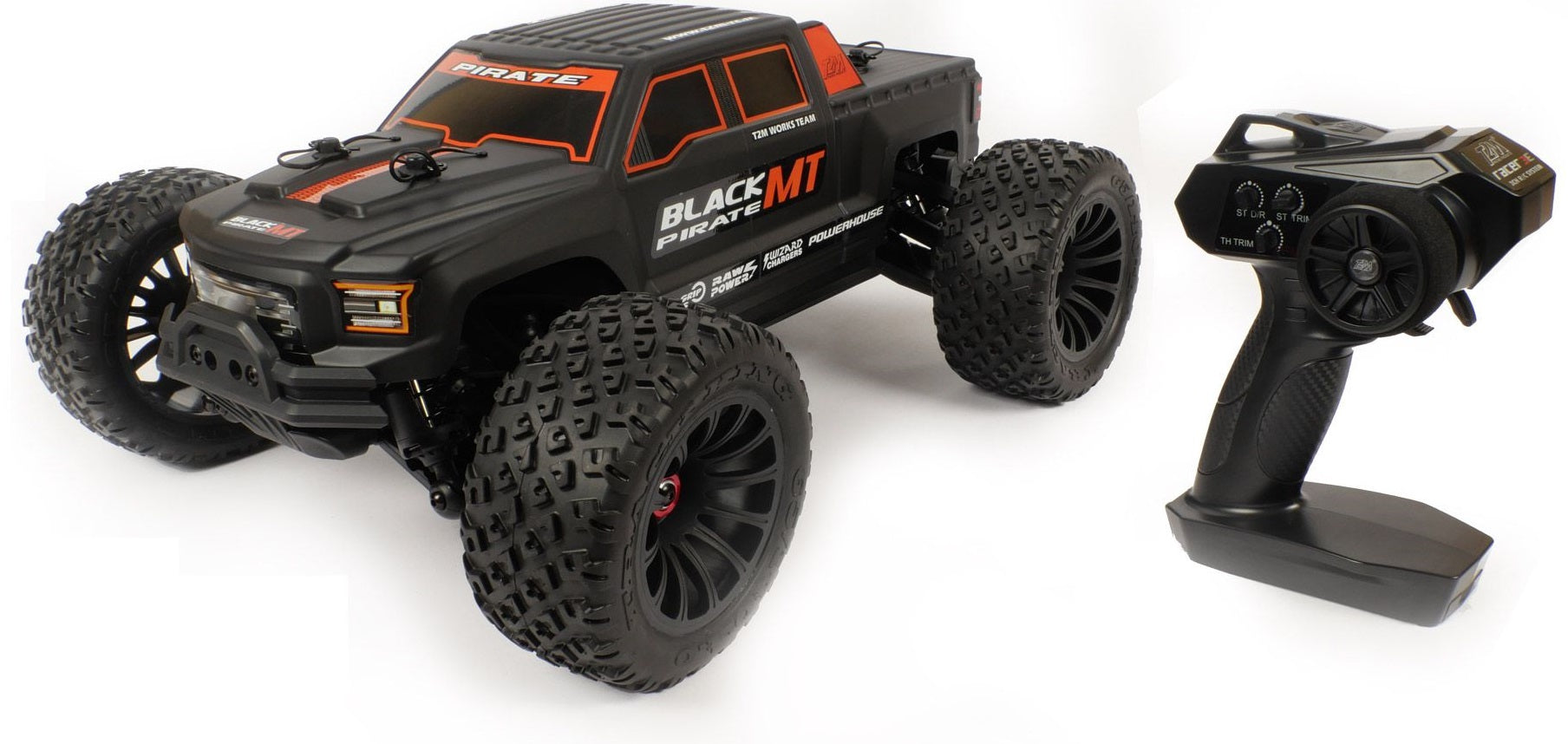 T2M Monster Truck Black Pirate MT 1/10 XL T4984