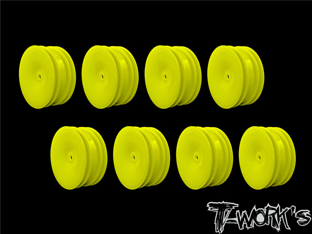 T-Work's Felgen Vorne 2wd 2.2" 12mm Gelb (x8) TE-218-AY-8