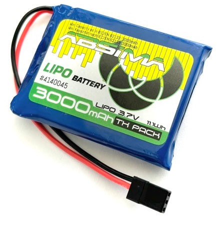 Absima Lipo Battery 3.7V 3000mah JR Radio 4140045