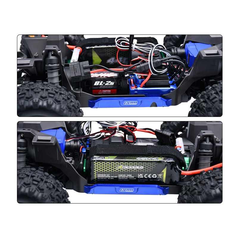 GPM Renfort latéral de chassis alu 7075 Mini Maxx (x2) TXMM014-BK