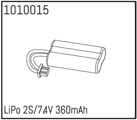 Absima Lipo 2S 7.4V 360 mah 1/18 1010015