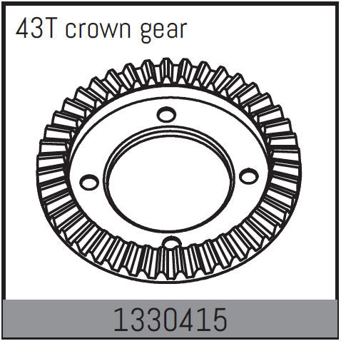 Absima Couronne de Différentiel 43 Dents 1/8 1330415