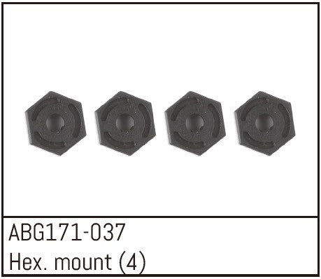 Absima Hexagone de roue (x4) 1/14 ABG171-037