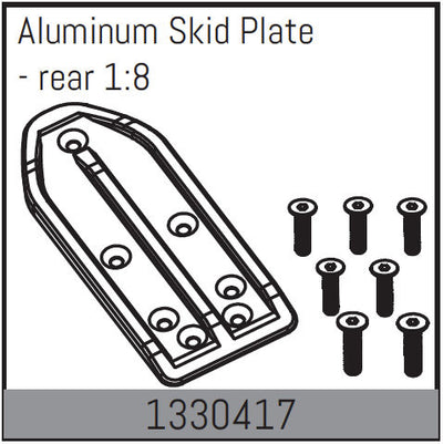 Absima Plaque de protection Arrière avec visserie 1/8 1330417