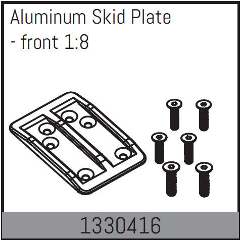 Absima Plaque de protection avec visserie (6Pcs) 1/8 1330416