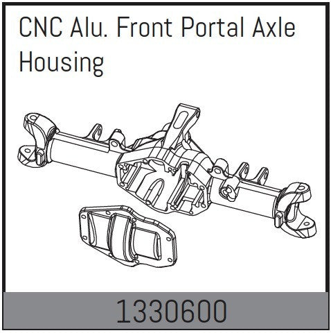 Absima Pont Portique Avant Alu CNC  Yucatan 1330600