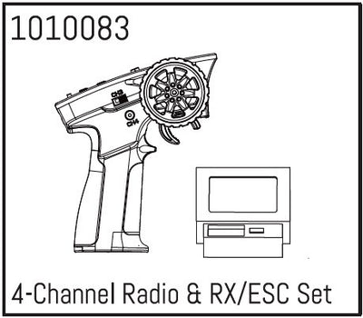 Absima Radio + Module 2 en 1 pour 1/18 1010083