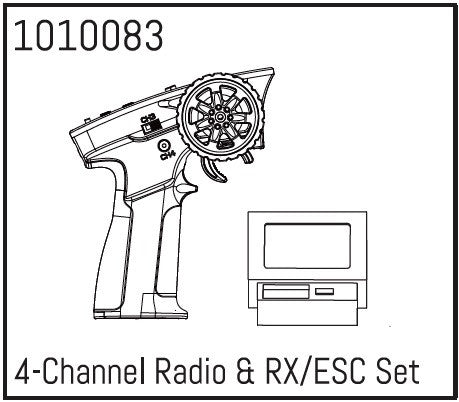 Absima Radio + Module 2 en 1 pour 1/18 1010083