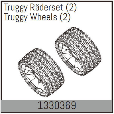 Absima Roue Truggy (x2) Stoke 1330369