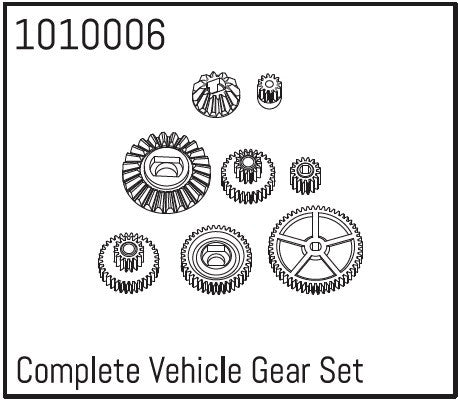 Absima Set de pignon de transmission (8Pcs) 1/18 1010006