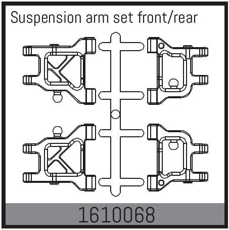 Absima Set de Triangle (4Pcs) Touring Car 1/16 1610068