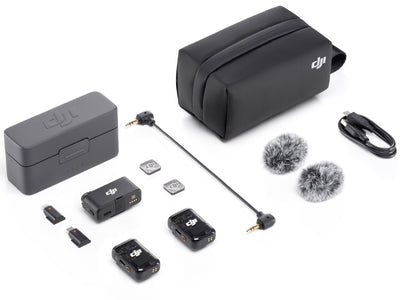 DJI Mic 2 Versione TX (x2) + RX + scatola di ricarica