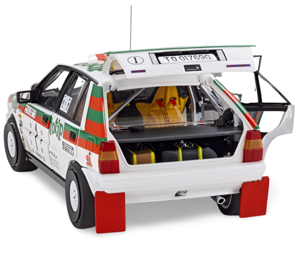 Kyosho Diecast Lancia Delta HF 4WD Targa Florio 1987 Team Totip Nr.1 1/18 KS08960C