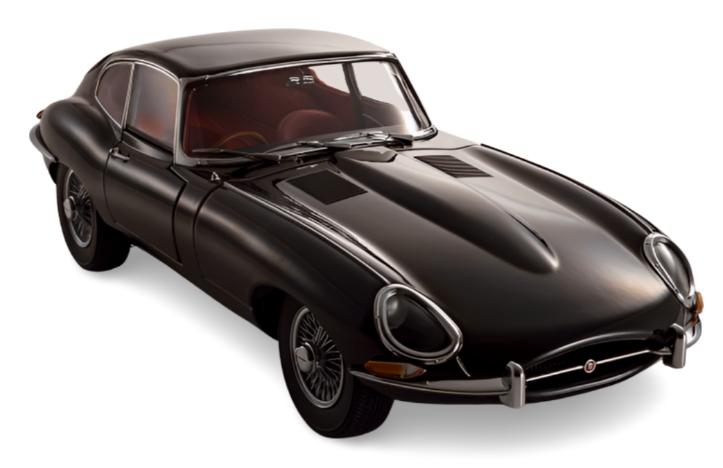 Kyosho Diecast Jaguar Type-E 3.8L Coupe MK1 1961 Black 1/18 KS08954BK