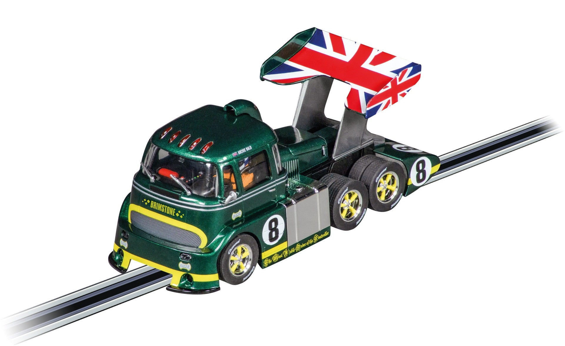 Carrera Digital Racetruck Cabover British Racing Green, No.8 31093