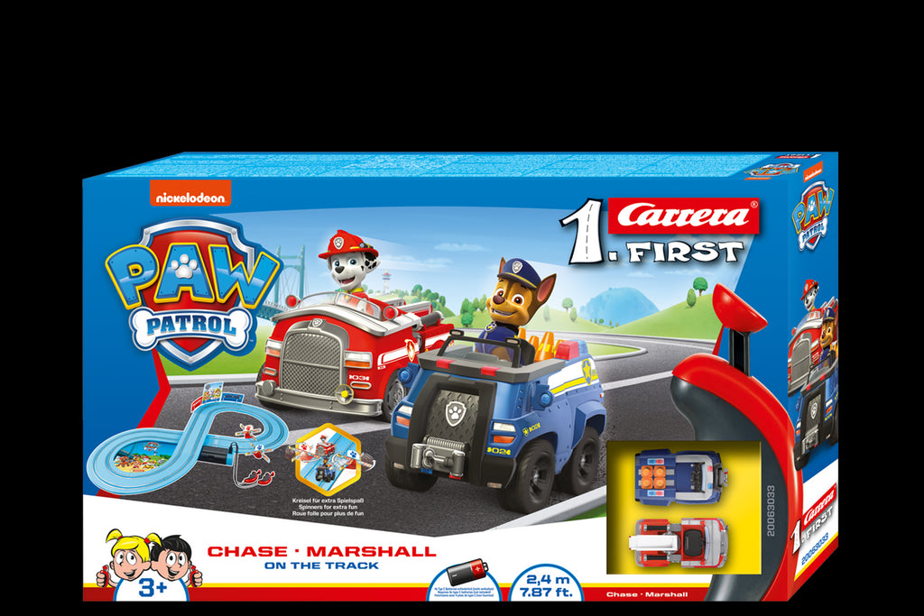 Circuit de voiture Carrera First : Pat' Patrouille (Paw Patrol) Ready for  Action - Jeux et jouets Carrera - Avenue des Jeux