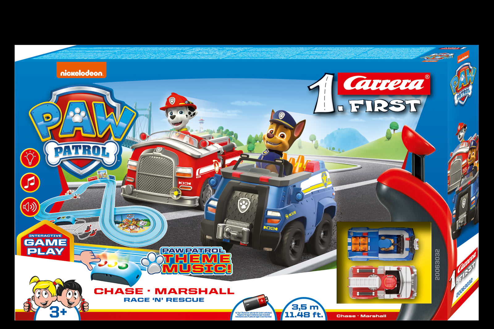 Circuit de voiture Carrera First : Pat' Patrouille (Paw Patrol) Ready for  Action