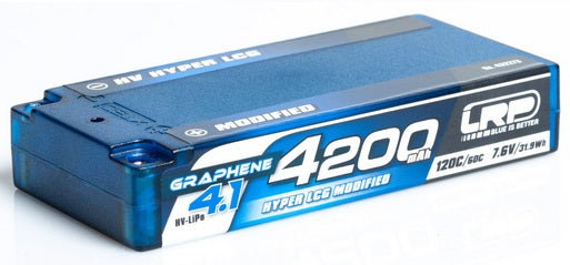 LRP Batería Lipo Shorty HLCG HV 7.6V 4200mAh 120C Grafeno 4.1 432273