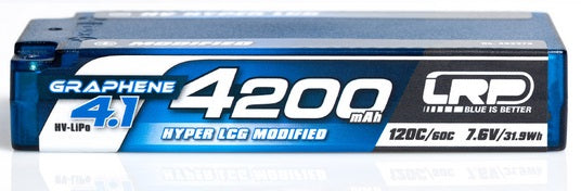 LRP Batería Lipo Shorty HLCG HV 7.6V 4200mAh 120C Grafeno 4.1 432273