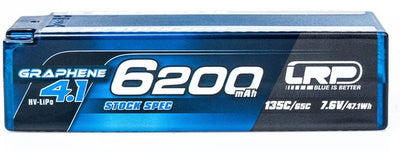 LRP Lipo batterij Shorty HV 7,6V 6200mAh 135C grafeen 4.1 432285