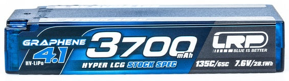 LRP Bateria Lipo Shorty HLCG HV 7.6V 3700mAh 135C Grafeno 4.1 432287