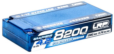 LRP Batería Lipo Shorty HLCG 3.7V 8200mAh 130C Grafeno 4.2 433266