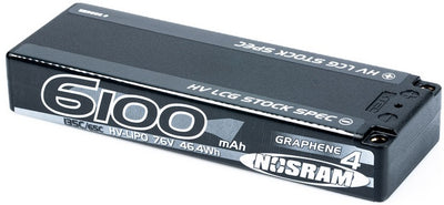 Nosram Akku Lipo LCG HV Graphene 4 Stock Spec 7.6V 6100mAh 135C