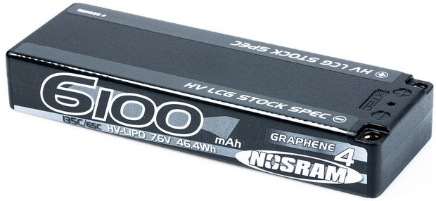 Nosram Accu Lipo LCG HV Graphene 4 Stock Spec 7.6V 6100mAh 135C