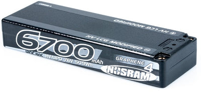 Nosram Akku Lipo LCG HV Graphene 4 Stock Spec 7.6V 6700mAh 120C