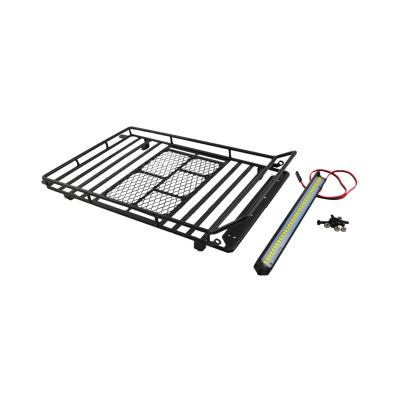 Hobbytech Steel roof rack 230 x143x25 mm with Led bar HT-SU1801191