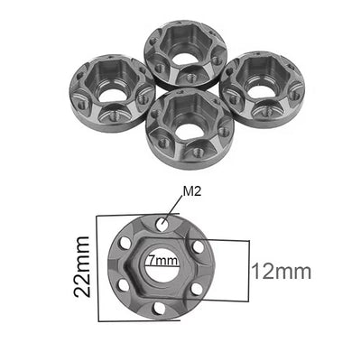 Hobbytech Hexágonos de fijación para llantas Performance (x4)