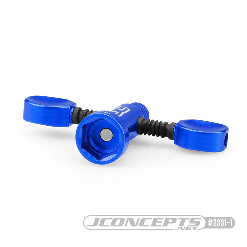 JConcepts Clé de Roue 17mm "T" Magnétique Bleu 2891-1