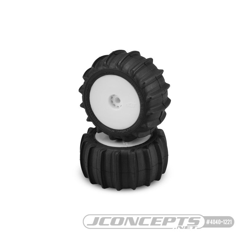 Jconcepts Pneus Hawk + Jantes Avant Blanche Losi Mini-B 2.0 4039-1211