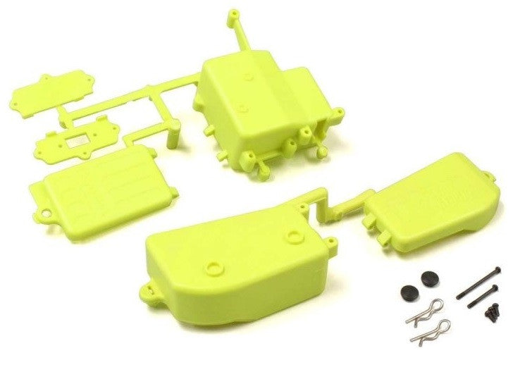 Kyosho Set Boitier Récepteur et Batterie Jaune MP10 IFF001KYB