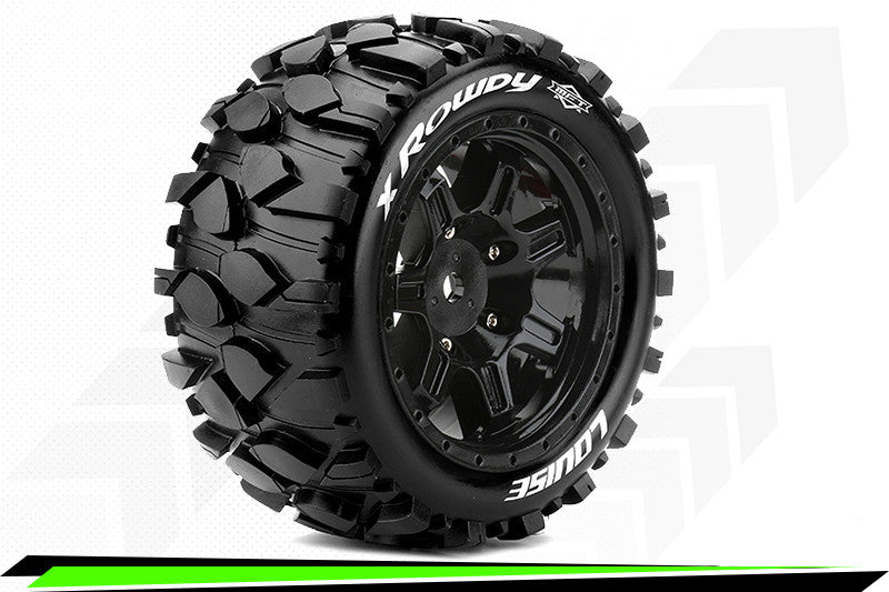 Louise RC X-Rowdy MFT banden + velgen X-Maxx (x2) L-T3351B