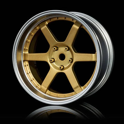 MST Rims 21 with adjustable offset Gold/Silver (x4) 832108GD