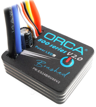 Orca ESC 800-sarja V2 80A Brushed + ES24BRU80V2 ohjelmointikortti