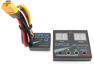 Orca ESC 800-sarja V2 80A Brushed + ES24BRU80V2 ohjelmointikortti