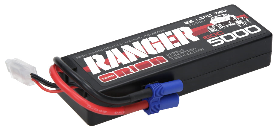 Orion Lipo 2S Ranger 7.4v 5000mah 60C EC5 ORI14323